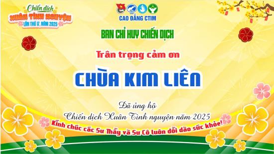 💞 CHIẾN DỊCH XUÂN TÌNH NGUYỆN 2025 - NHỮNG TẤM LÒNG VÀNG 💞