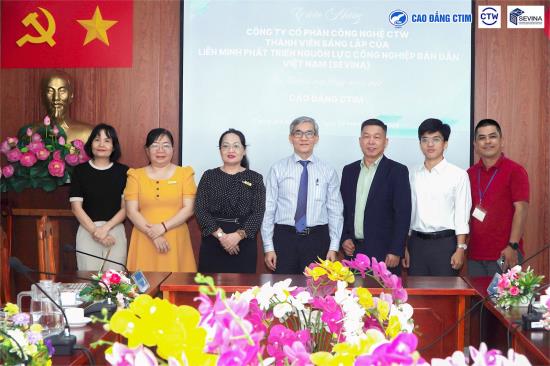 Cao đẳng CTIM vinh dự đón tiếp Công ty Cổ phần Công nghệ CTW – thành viên sáng lập Sevina