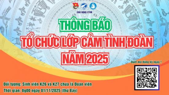 🎓THÔNG BÁO TỔ CHỨC LỚP CẢM TÌNH ĐOÀN 🎓