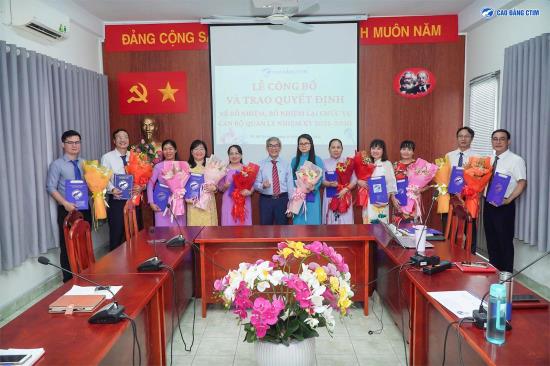 Cao đẳng CTIM long trọng tổ chức Lễ công bố và trao quyết định bổ nhiệm cán bộ quản lý nhiệm kỳ 2025 – 2030