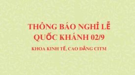 Thông báo nghỉ lễ Quốc khánh 02/9/2024