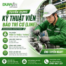 [Nhà máy Hiệp Phú - SAINT-GOBAIN TUYỂN DỤNG] KỸ THUẬT VIÊN BẢO TRÌ CƠ (LINE)