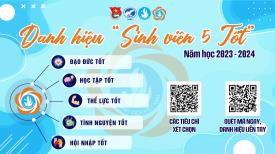 🔥 DANH HIỆU "SINH VIÊN 5 TỐT" NĂM HỌC 2023-2024 🔥