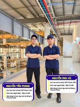 Bước Khỏi Giảng Đường – Sinh Viên Điện – Điện Tử K25 CTIM Bắt Đầu Kỳ Thực Tập Tại Công Ty Tsurumi Pump Việt Nam