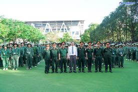 LỄ KHAI GIẢNG KHÓA HỌC GIÁO DỤC QUỐC PHÒNG – AN NINH CHO SINH VIÊN K27 CAO ĐẲNG CTIM TẠI TRƯỜNG ĐẠI HỌC TÔN ĐỨC THẮNG