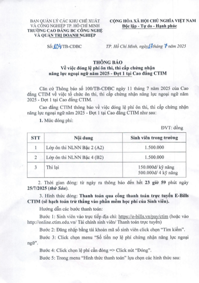 NOTICE ON PAYMENT OF REVIEW AND EXAM FEES FOR THE 2025 FOREIGN LANGUAGE ...