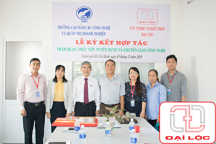 Công ty TNHH Cơ khí TMDV Đại Lộc ký kết hợp tác tuyển dụng và thực tập với Cao đẳng CTIM