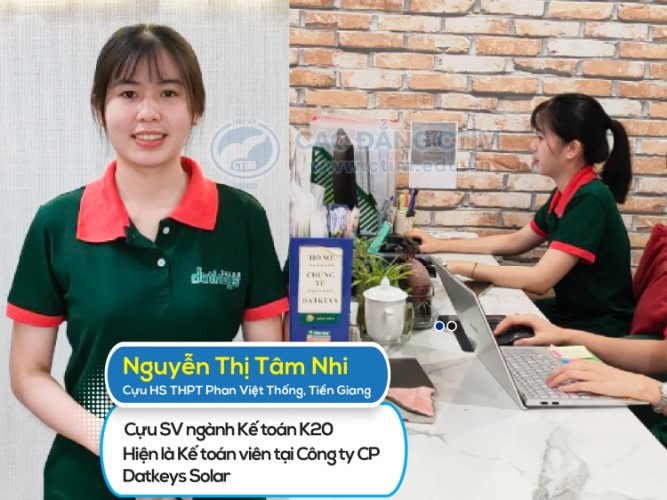 Nguyễn Thị Tâm Nhi - Cựu HS trường THPT Phan Việt Thống, tỉnh Tiền Giang